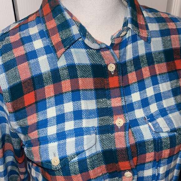 Jcrew shirt button down size 4 plaid flannel - Picture 3 of 4
